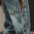 Side Line Denim Jogger Pants P1330